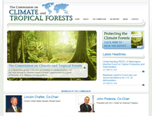 Tablet Screenshot of climateforestscommission.org